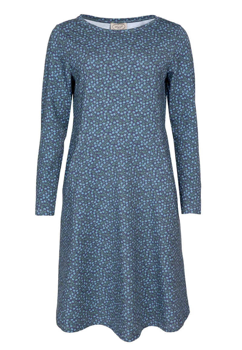 Scandic Kleid "Yvettina" blau/gemustert