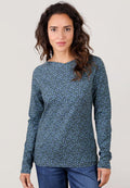 Scandic Shirt "Kajsa Berry" blau/geblümt