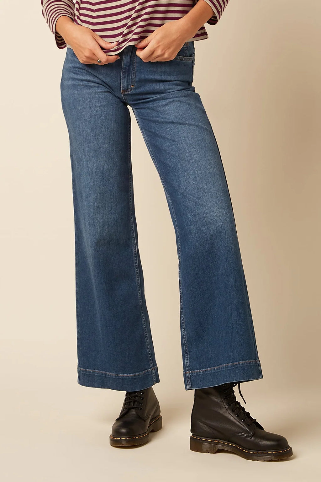 King Louie Jeans Hose "Paige" blau