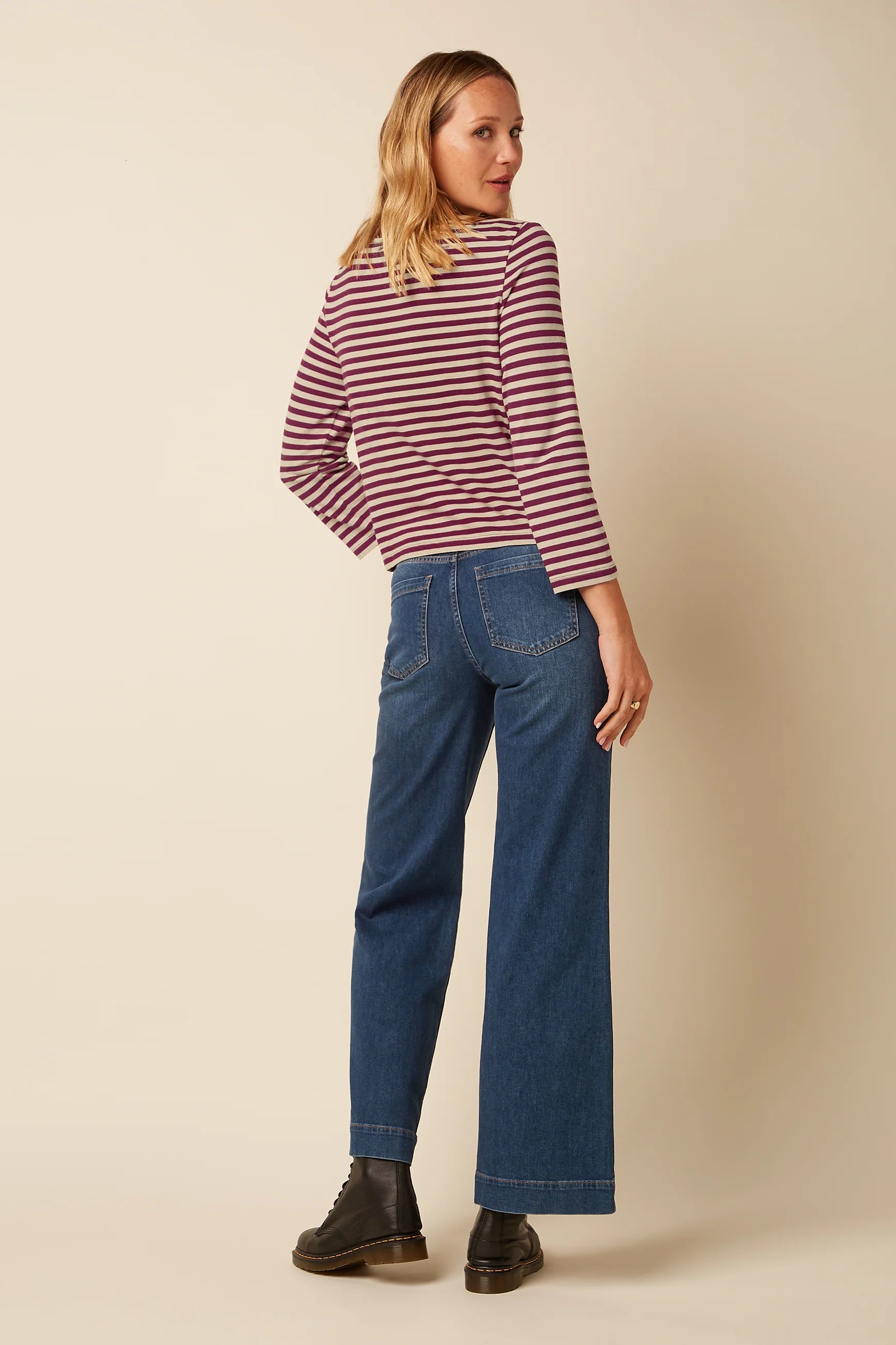 King Louie Jeans Hose "Paige" blau