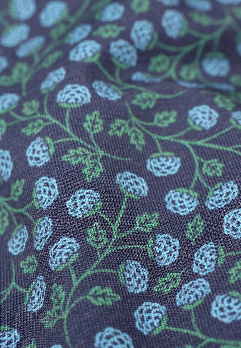 Scandic Shirt "Kajsa Berry" blau/geblümt