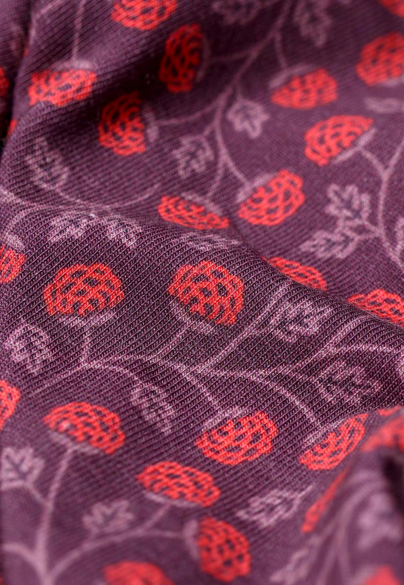 Scandic Shirt "Kajsa Berry" rot/geblümt