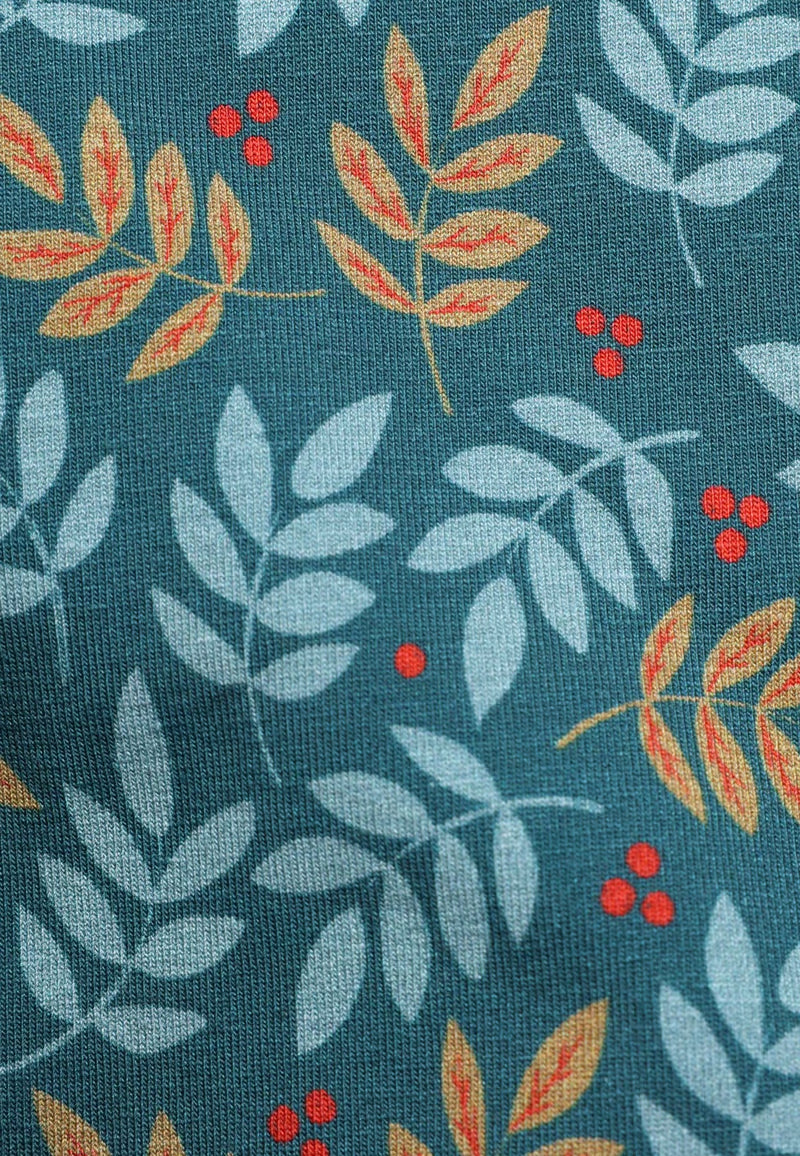 Scandic Shirt "Pittara Leaves" blau