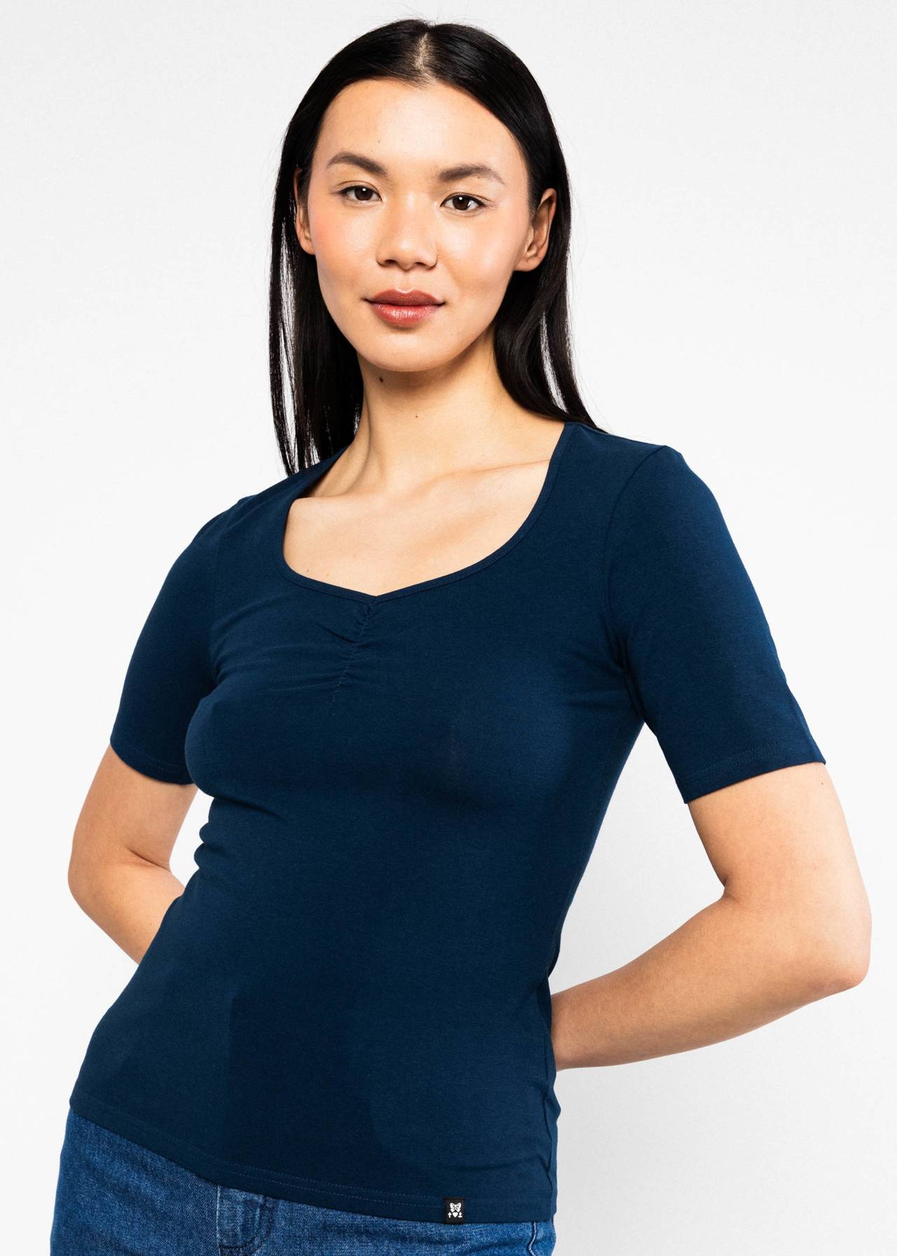 Blutsgeschwister T-Shirt "Balconnet Féminin" blau