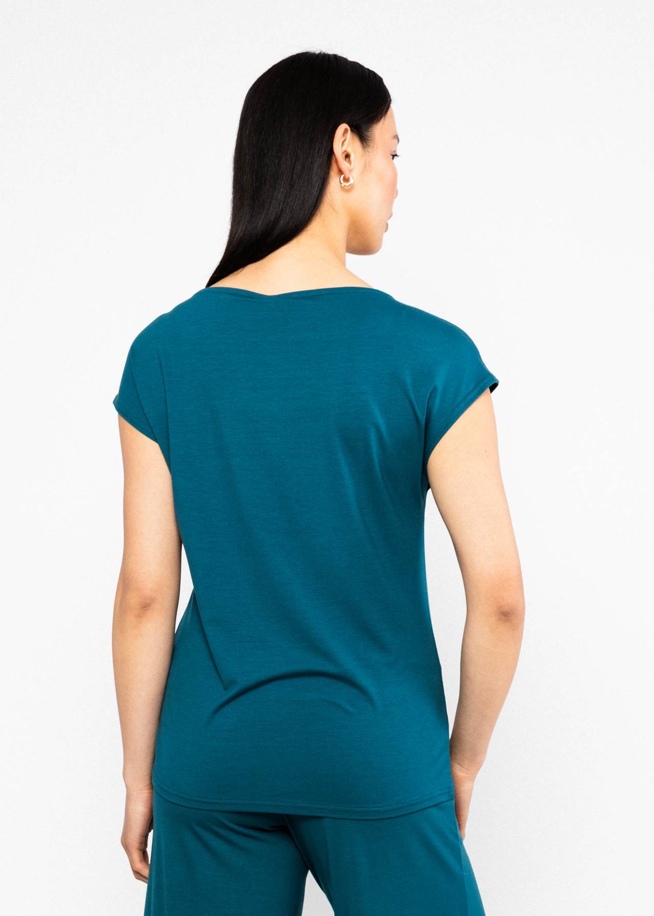 Blutsgeschwister T-Shirt "Breezy Flowgirl" blau