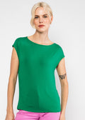 Blutsgeschwister T-Shirt "Breezy Flowgirl" grün