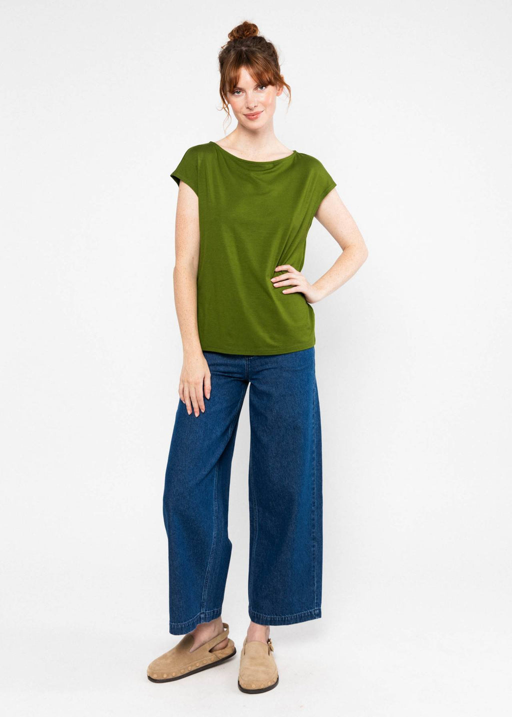 Blutsgeschwister Shirt "Breezy Flowgirl" grün