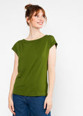 Blutsgeschwister Shirt "Breezy Flowgirl" grün