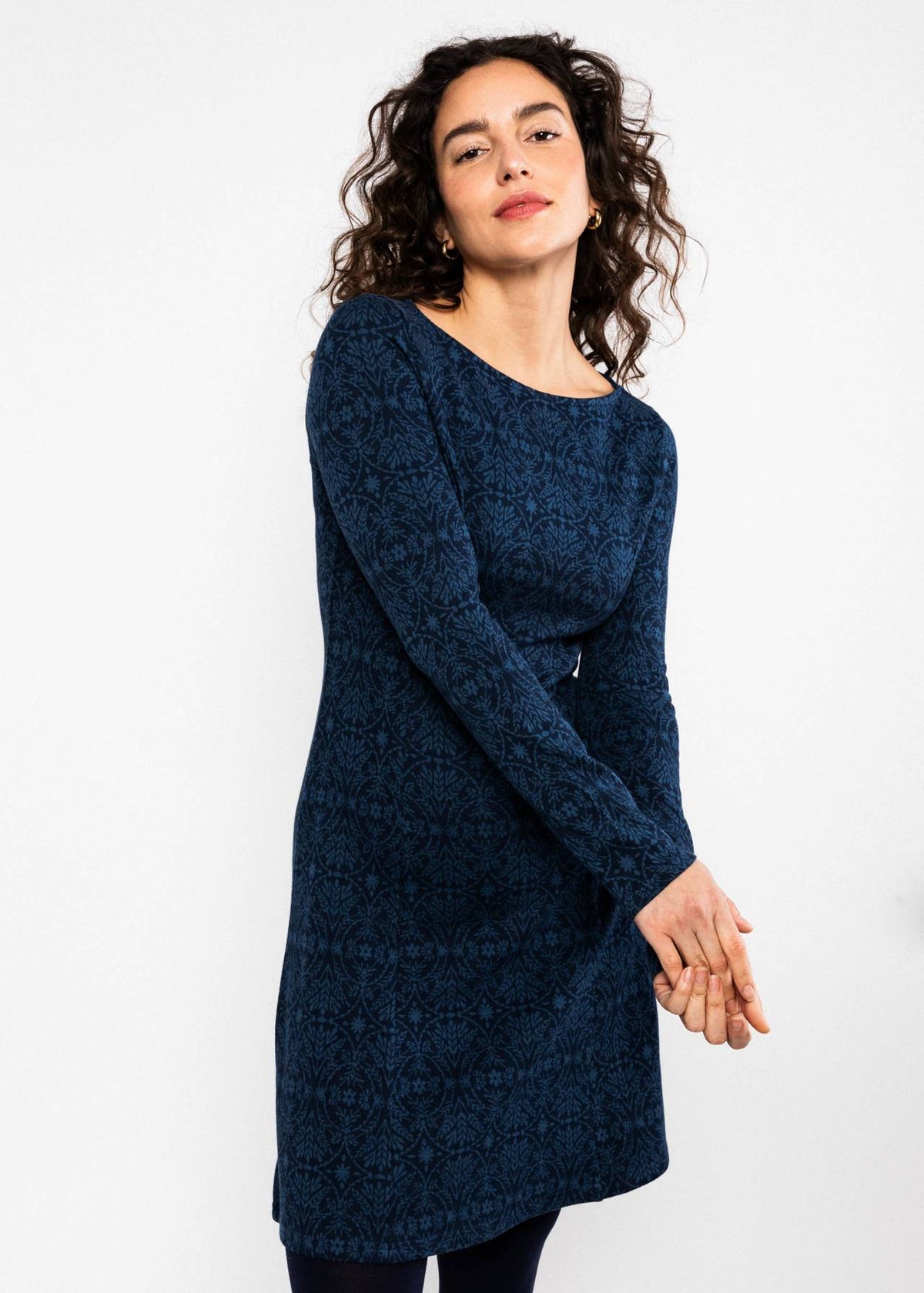 Blutsgeschwister Kleid "California Calling Untamed" blau/gemustert