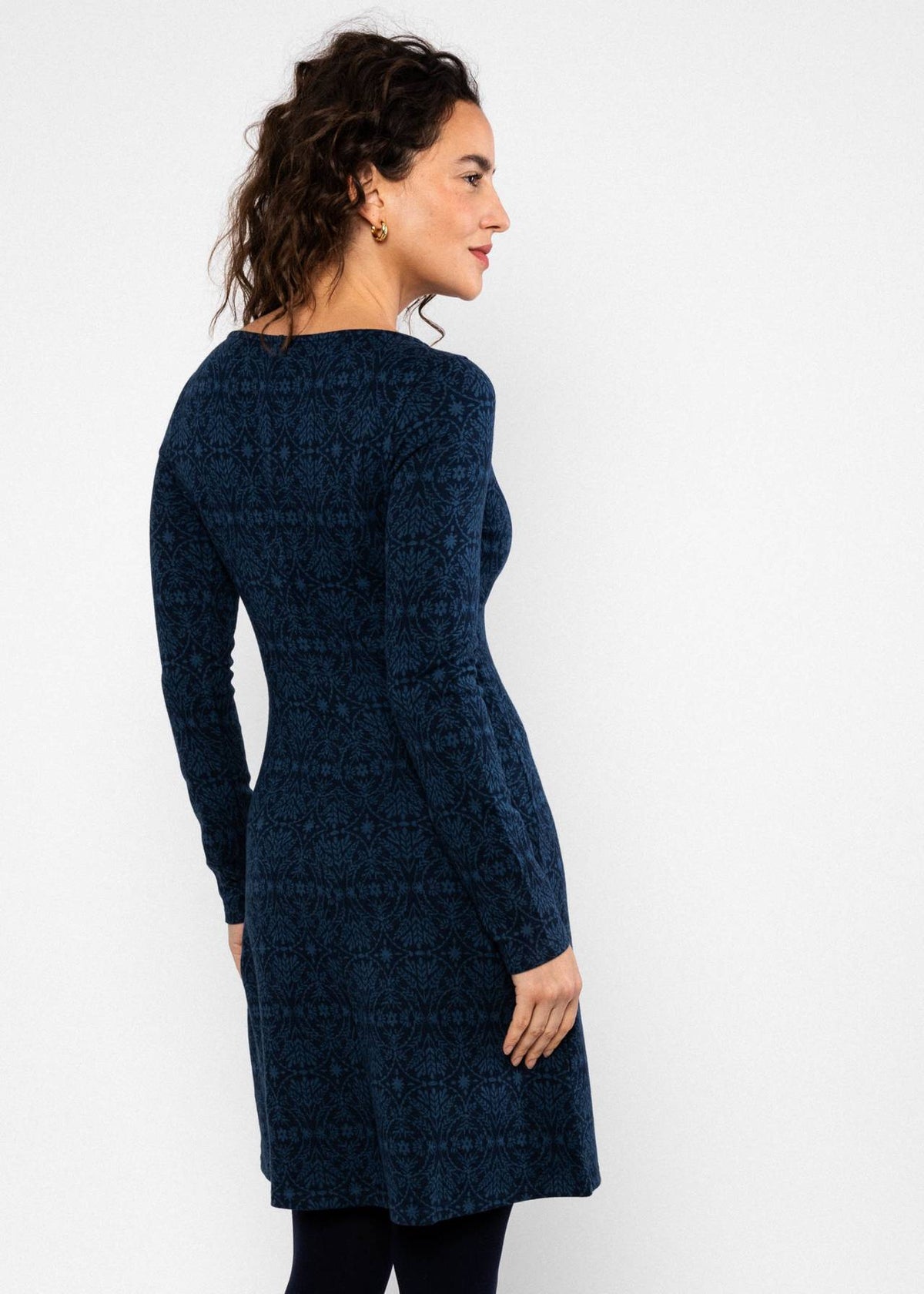 Blutsgeschwister Kleid "California Calling Untamed" blau/gemustert