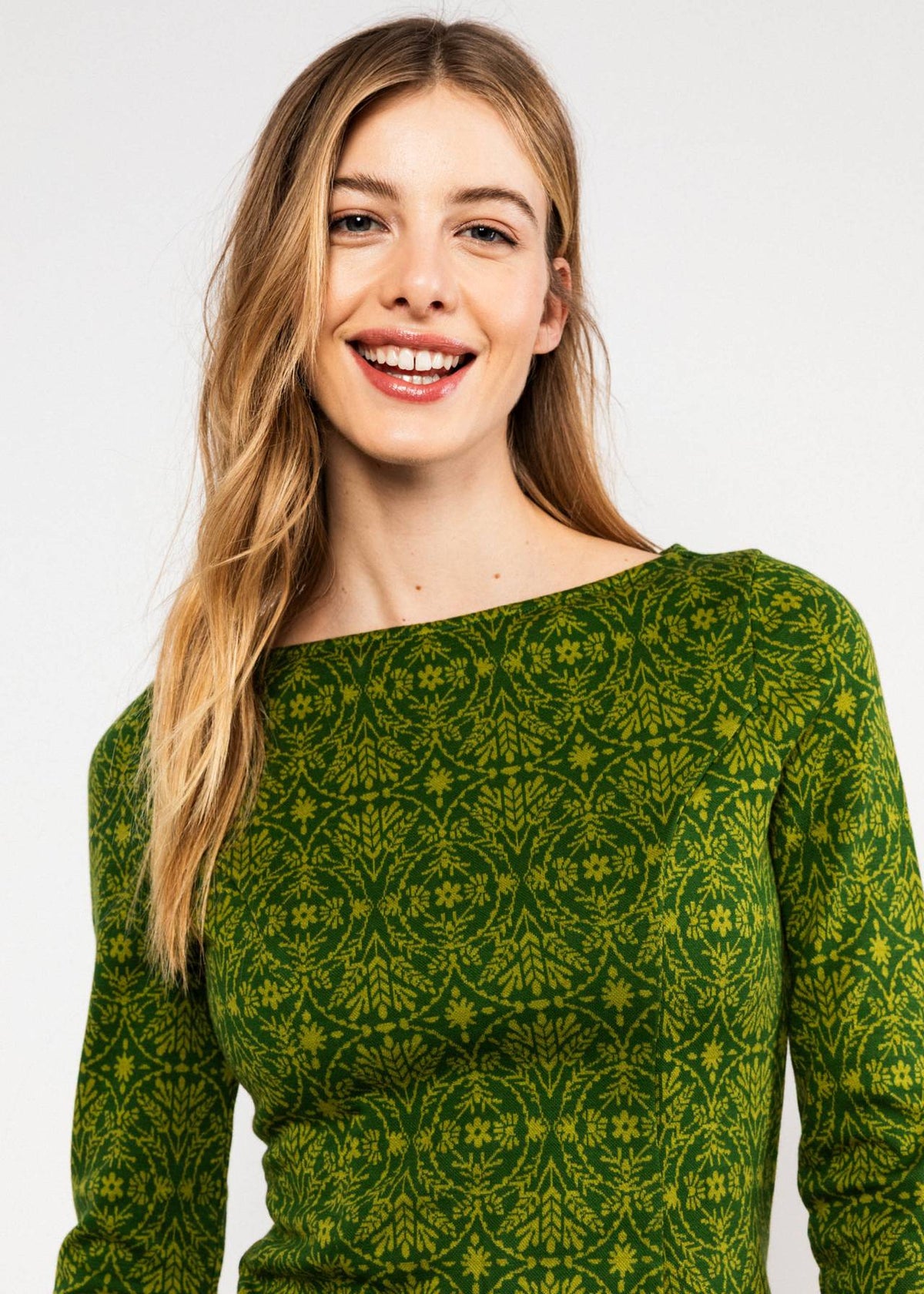 Blutsgeschwister Kleid "California Calling Untamed" grün/gemustert