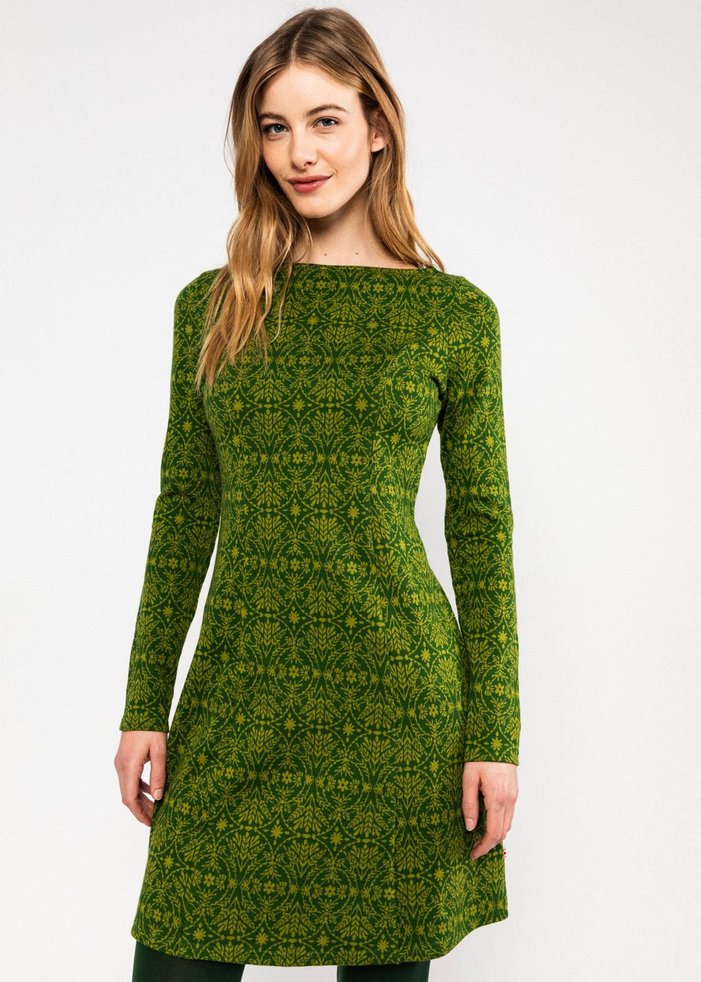 Blutsgeschwister Kleid "California Calling Untamed" grün/gemustert