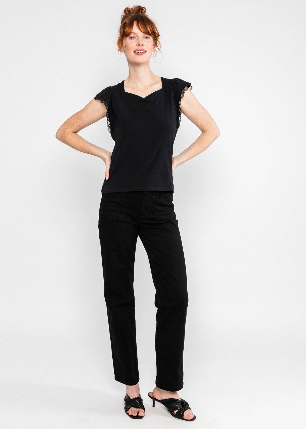 Blutsgeschwister Shirt "Charming Heart" schwarz