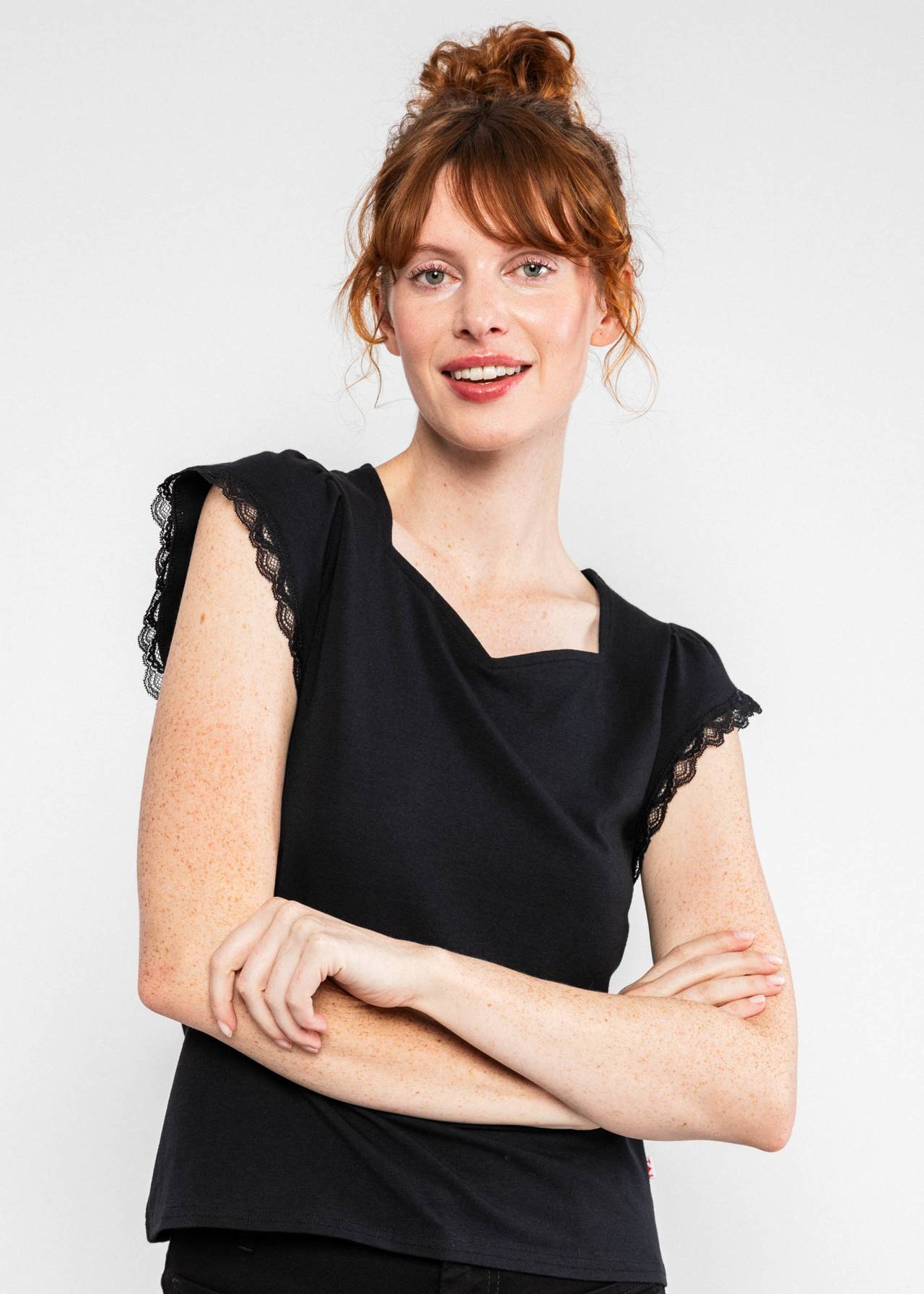 Blutsgeschwister Shirt "Charming Heart" schwarz