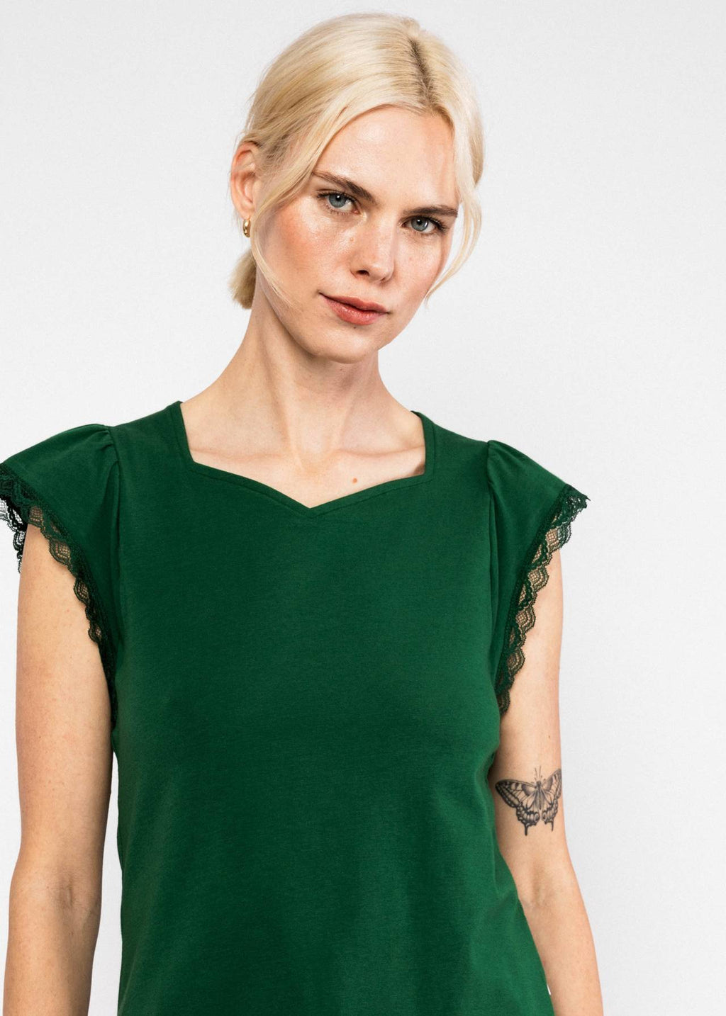 Blutsgeschwister Shirt "Charming Heart" grün
