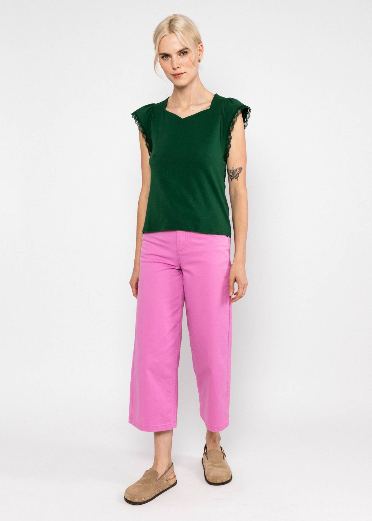 Blutsgeschwister Shirt "Charming Heart" grün