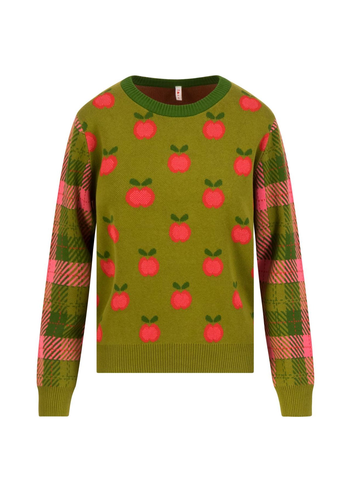 Blutsgeschwister Pullover "Cosy Storyteller" grün/Apfel
