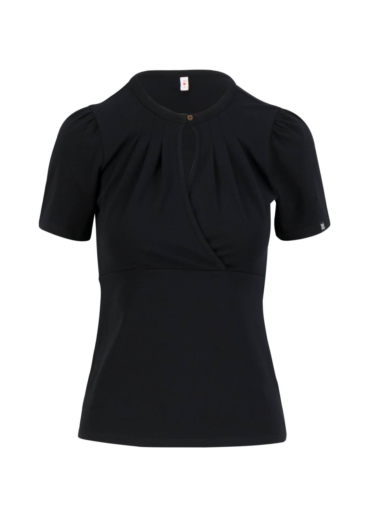 Blutsgeschwister T-Shirt "Criss Cross Coeur" schwarz