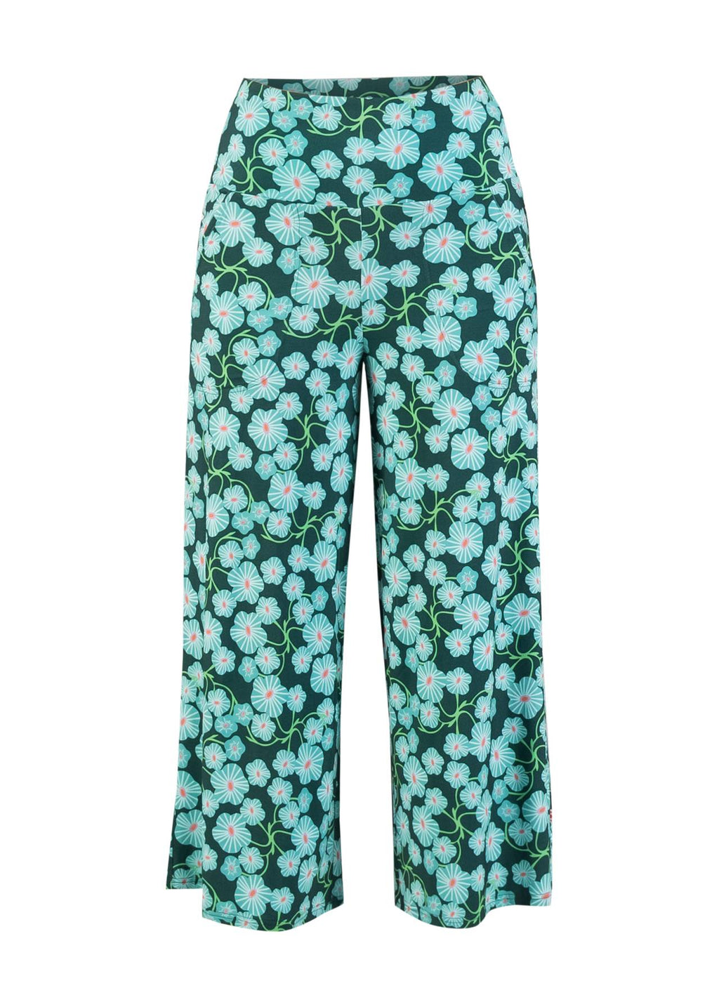 Blutsgeschwister Culotte "Cul de Berlin" petrol/türkis geblümt