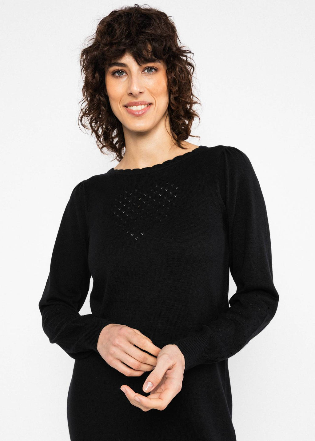 Blutsgeschwister Kleid aus Strick "Delicious Soul" schwarz