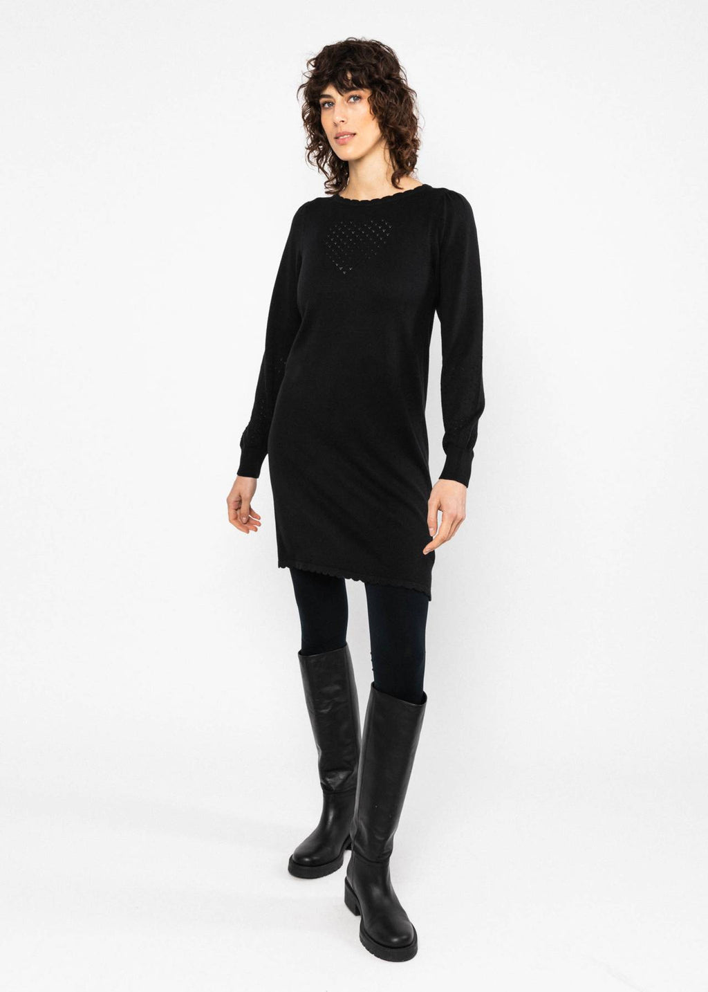 Blutsgeschwister Kleid aus Strick "Delicious Soul" schwarz