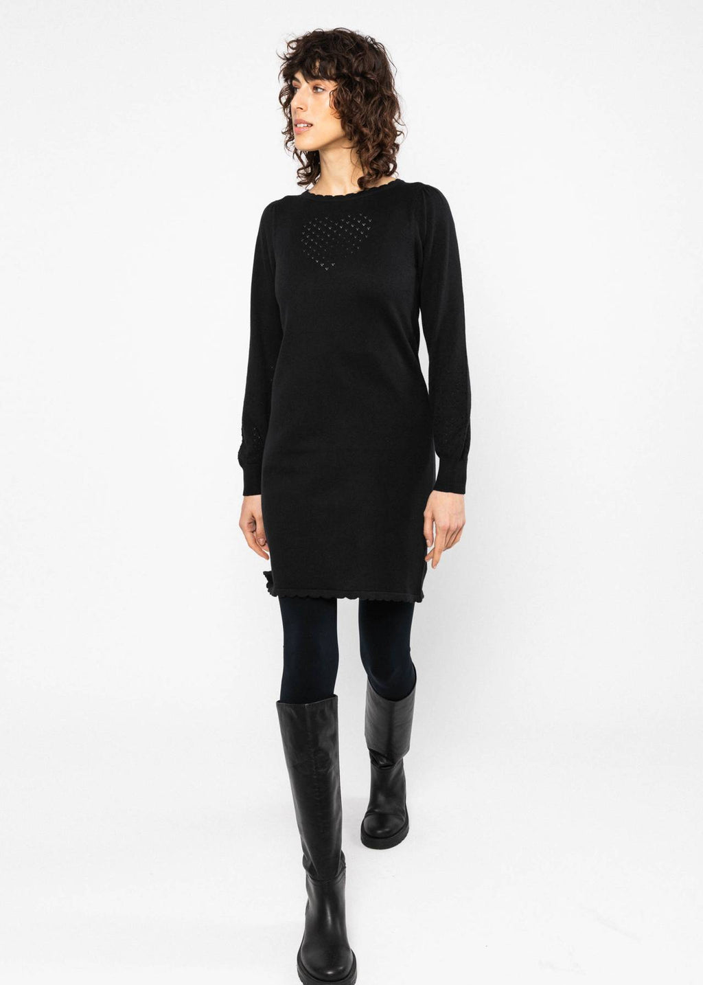 Blutsgeschwister Kleid aus Strick "Delicious Soul" schwarz