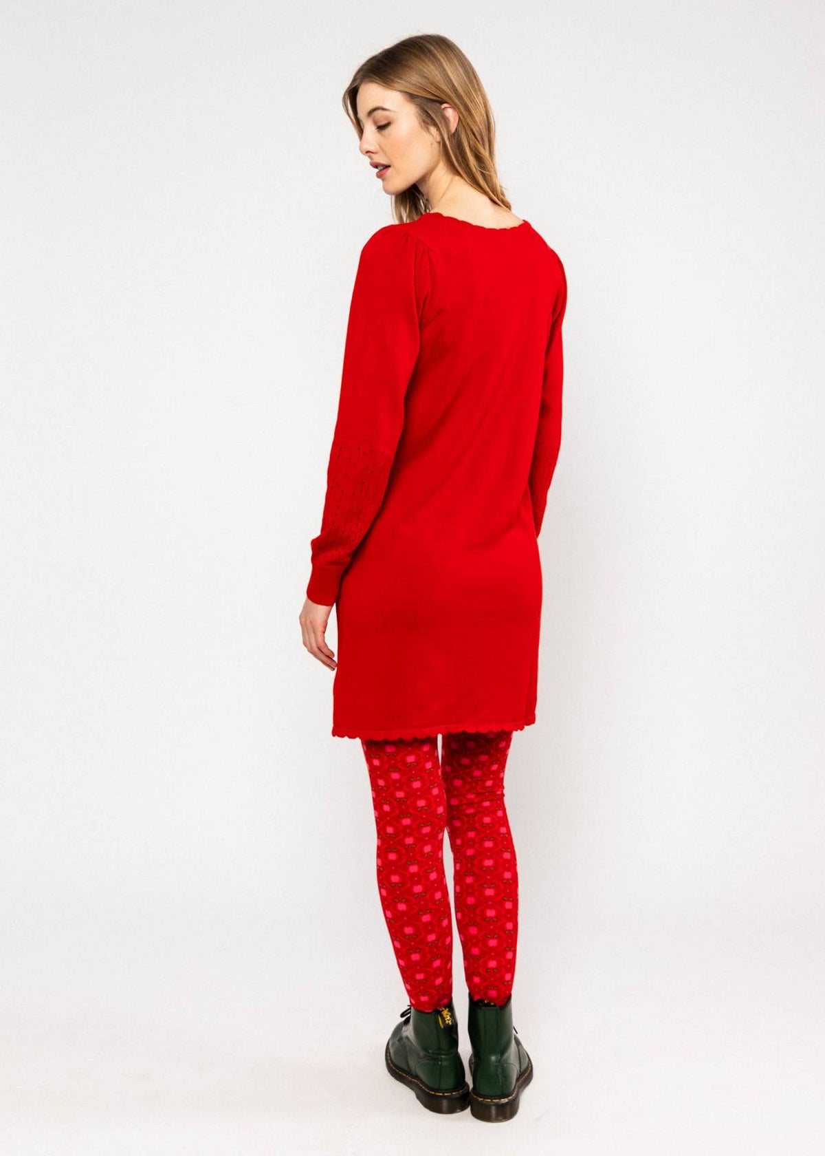 Blutsgeschwister Kleid aus Strick "Delicious Soul" rot