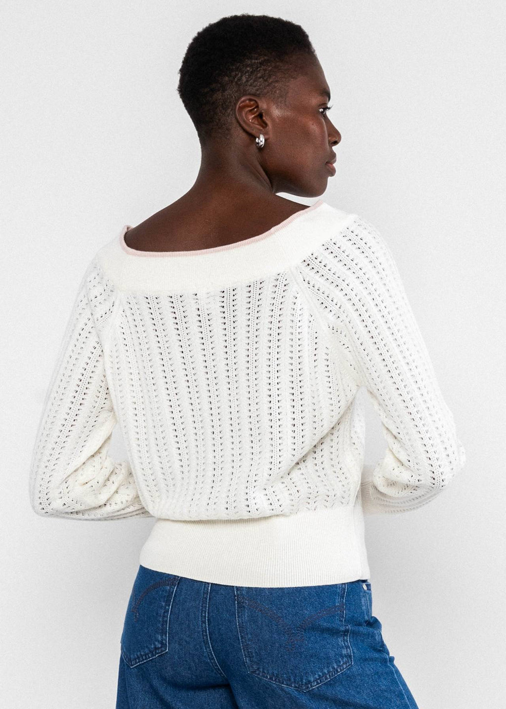 Blutsgeschwister Pullover aus Strick "Delicious Summer" weiß