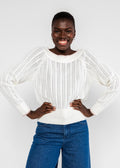 Blutsgeschwister Pullover aus Strick "Delicious Summer" weiß