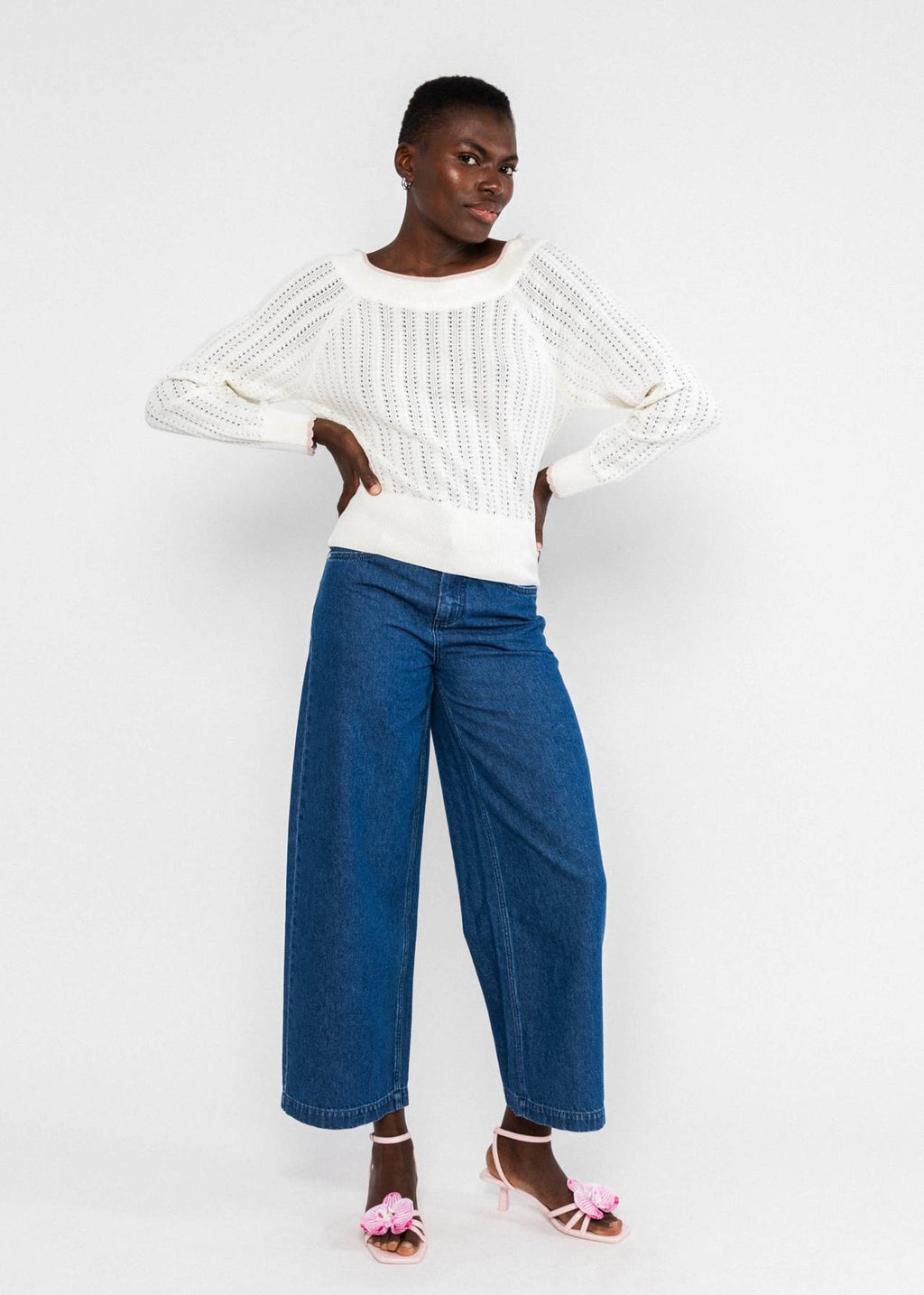 Blutsgeschwister Pullover aus Strick "Delicious Summer" weiß
