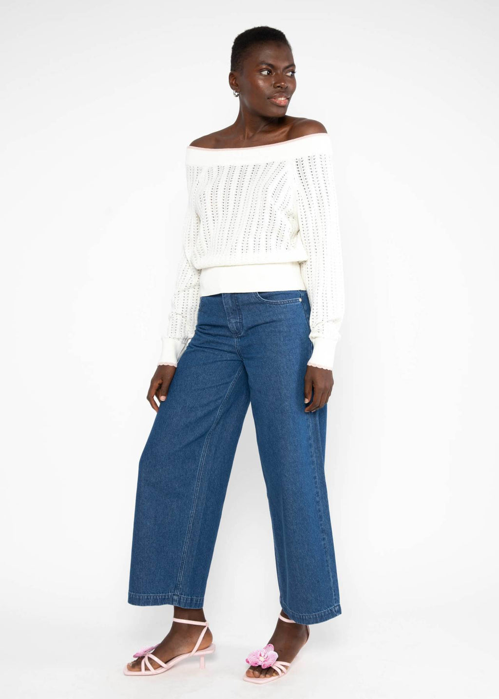 Blutsgeschwister Pullover aus Strick "Delicious Summer" weiß