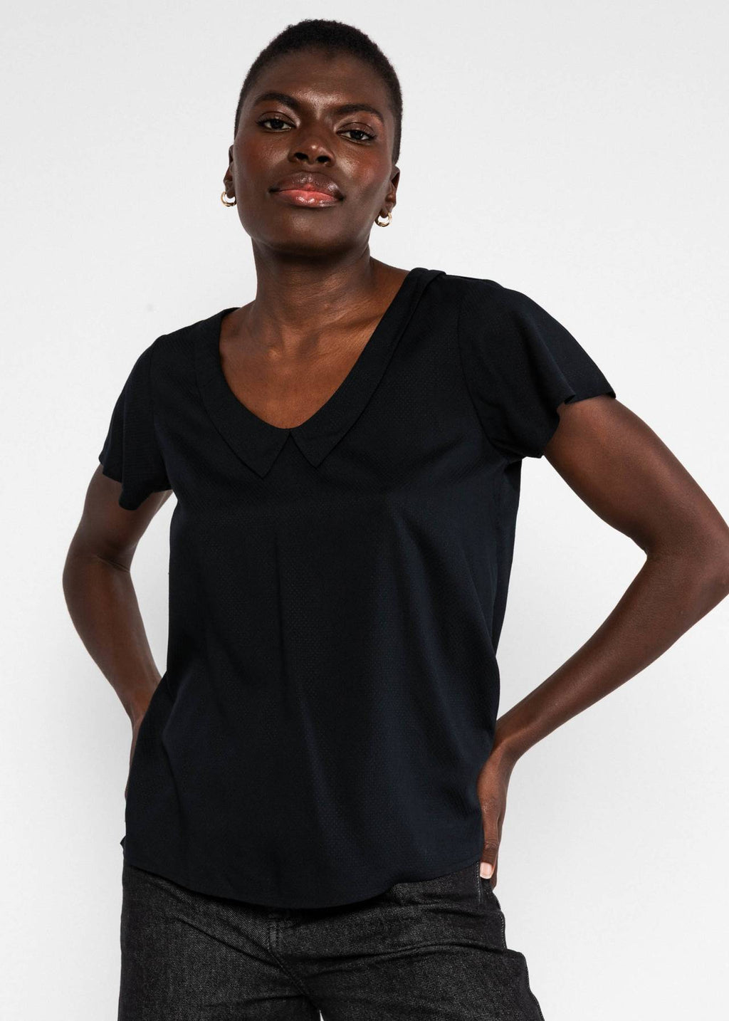 Blutsgeschwister Bluse "Feed the Birds" schwarz