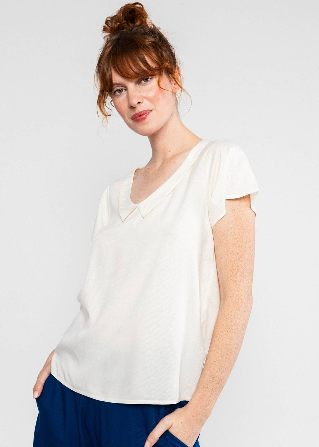 Blutsgeschwister Bluse "Feed the Birds" weiß