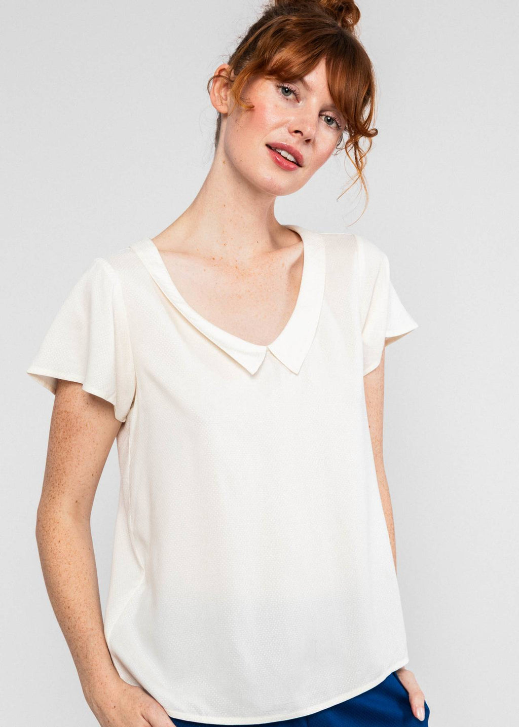 Blutsgeschwister Bluse "Feed the Birds" weiß