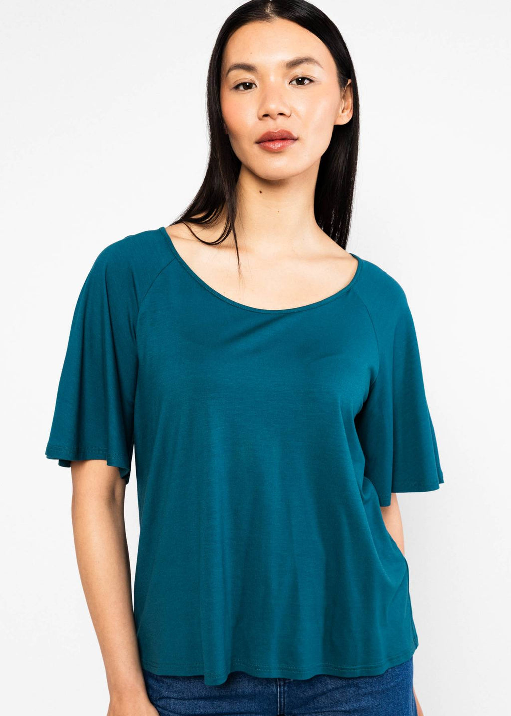 Blutsgeschwister T-Shirt "Fly Little Bird" petrol