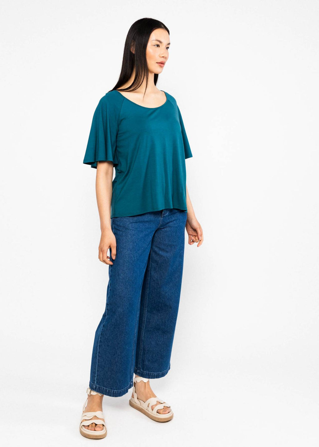 Blutsgeschwister T-Shirt "Fly Little Bird" petrol