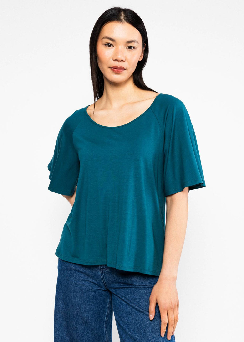 Blutsgeschwister T-Shirt "Fly Little Bird" petrol