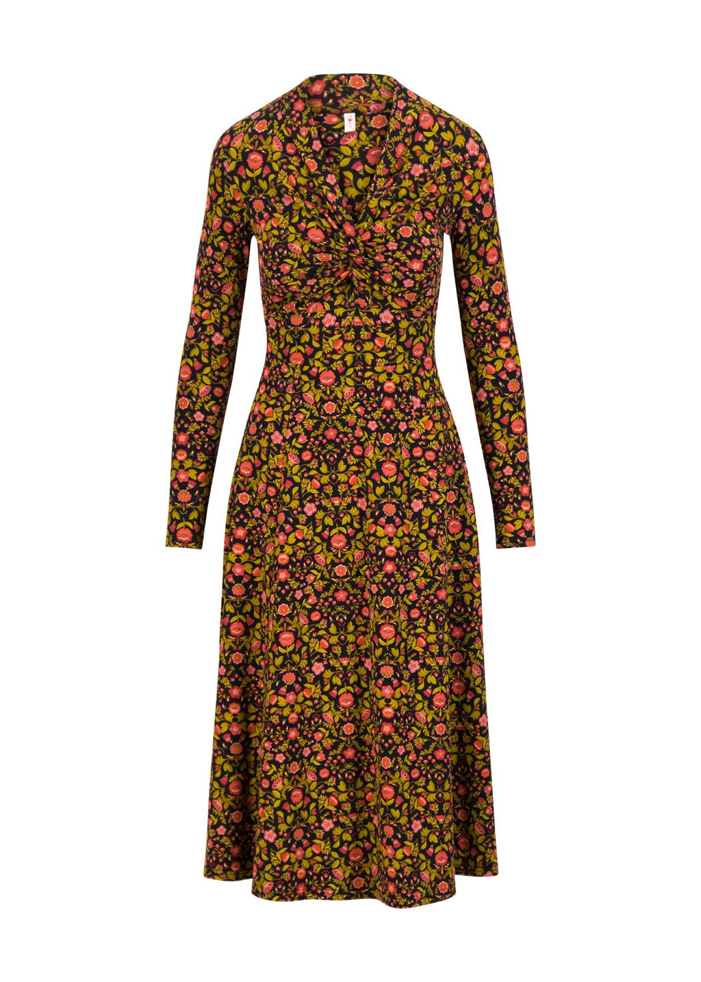 Blutsgeschwister Kleid "Hot Knot Shawl" braun/gemustert