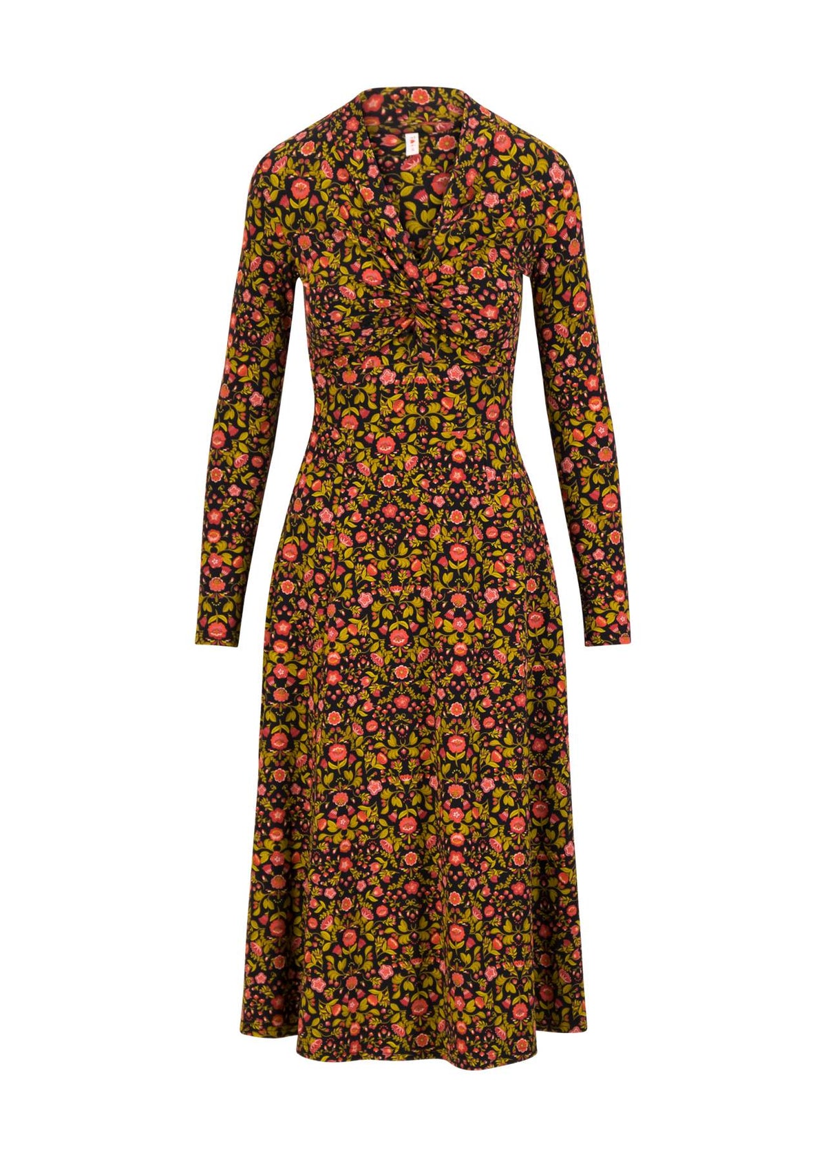 Blutsgeschwister Kleid "Hot Knot Shawl" braun/gemustert