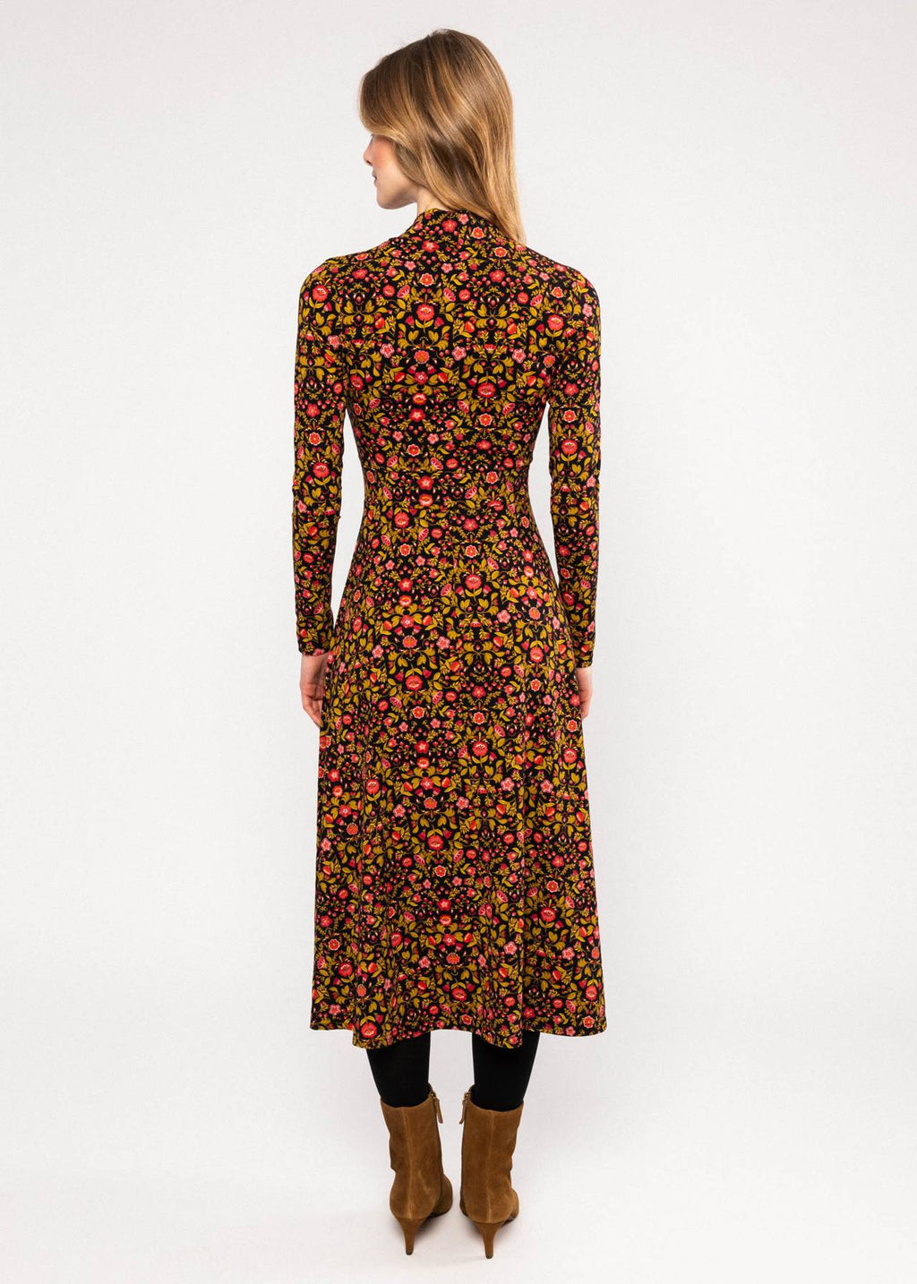 Blutsgeschwister Kleid "Hot Knot Shawl" braun/gemustert