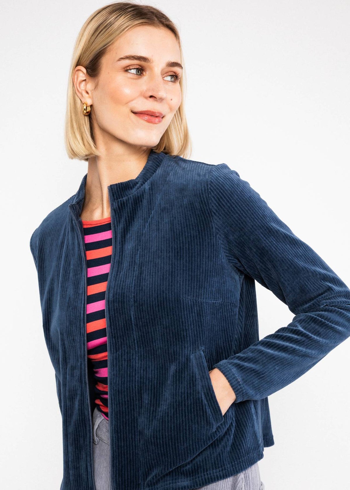 Blutsgeschwister Jacke "Jolly Zip up" Blau