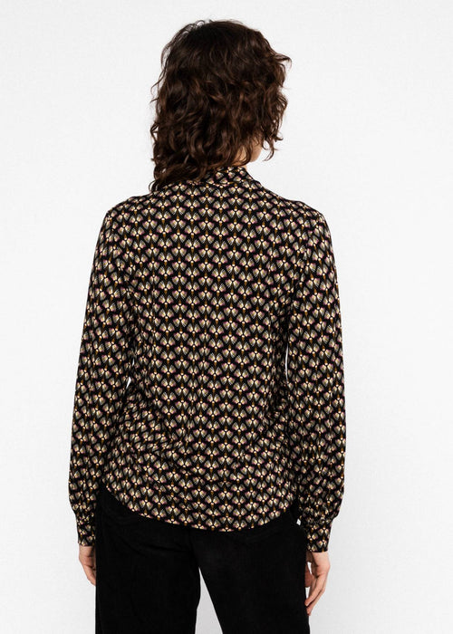 Blutsgeschwister Bluse "L'Odelette pour Helma" schwarz gemustert