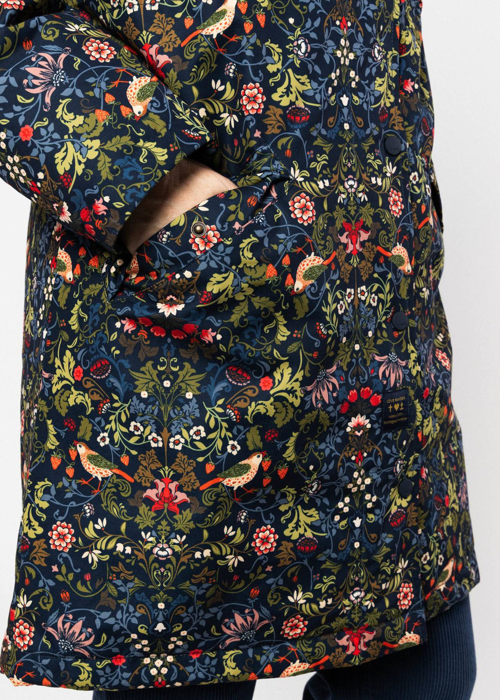 Blutsgeschwister Jacke "Parka Love Ranger" blau/Blumen