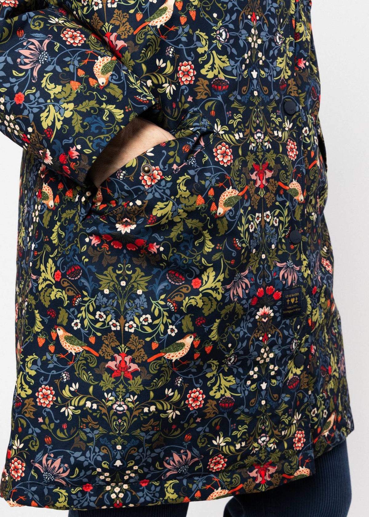 Blutsgeschwister Jacke "Parka Love Ranger" blau/Blumen