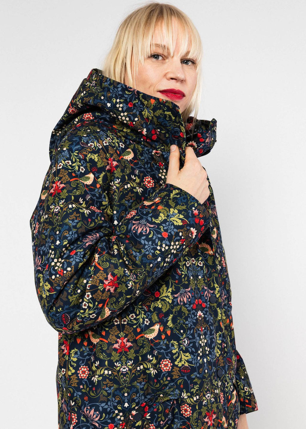 Blutsgeschwister Jacke "Parka Love Ranger" blau/Blumen