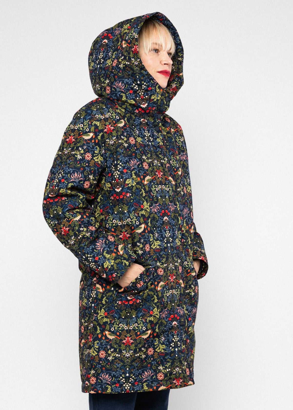 Blutsgeschwister Jacke "Parka Love Ranger" blau/Blumen
