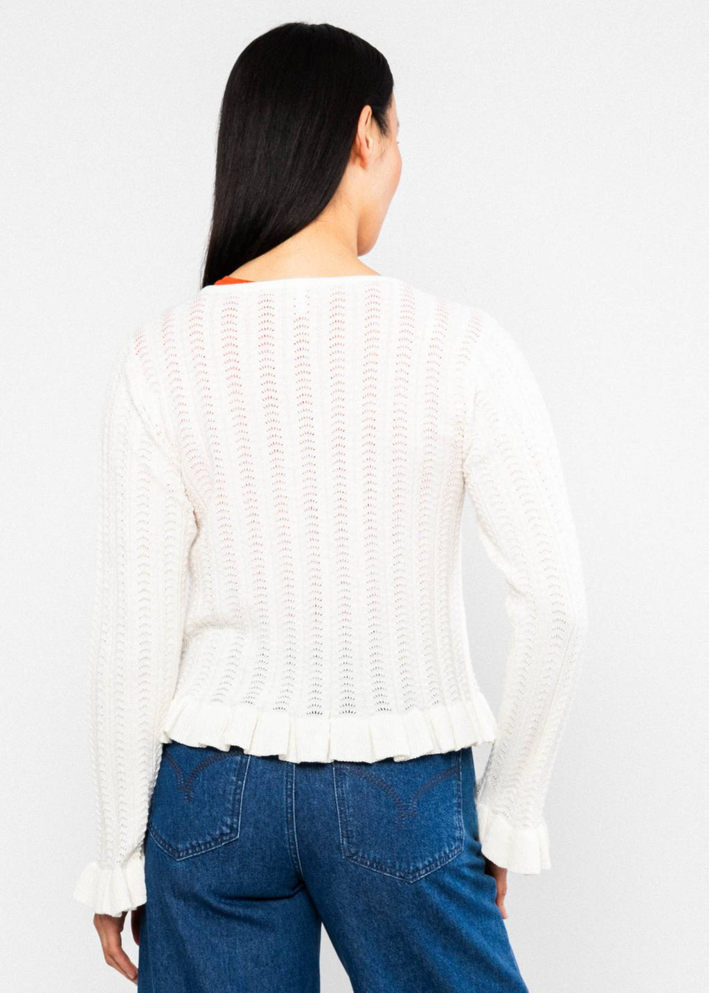 Blutsgeschwister Strickjacke "Marie-Antoinette" weiß