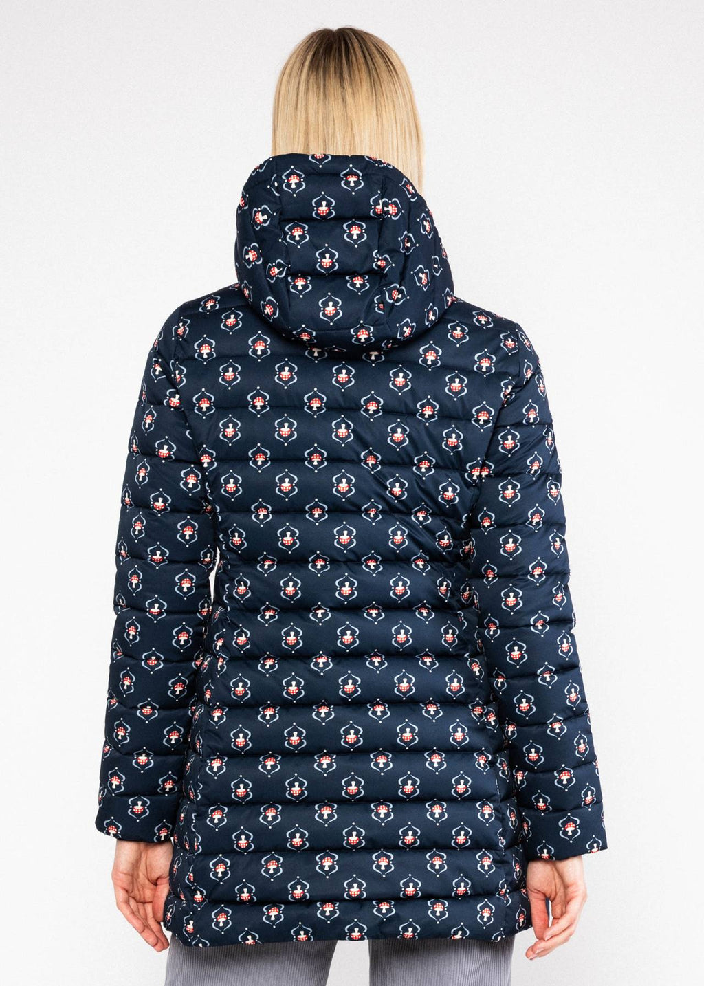 Blutsgeschwister Jacke "No Down Queen" blau/muster