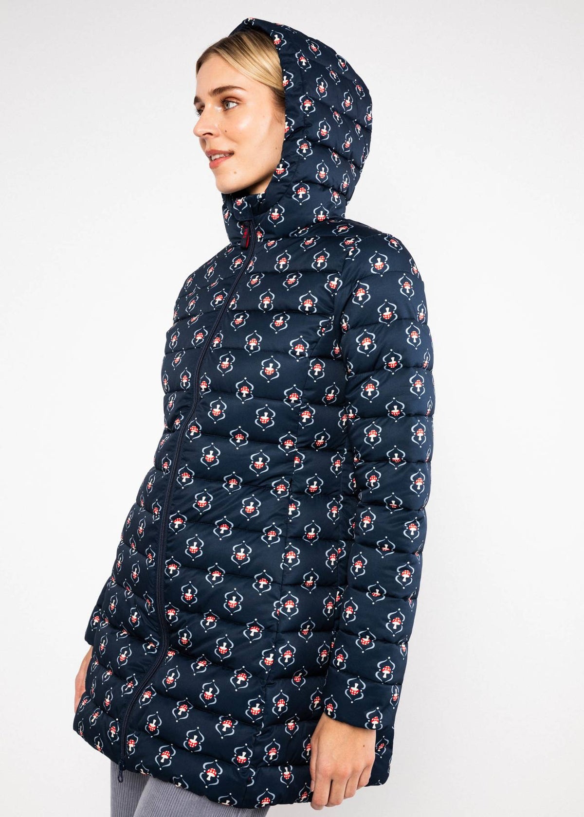 Blutsgeschwister Jacke "No Down Queen" blau/muster