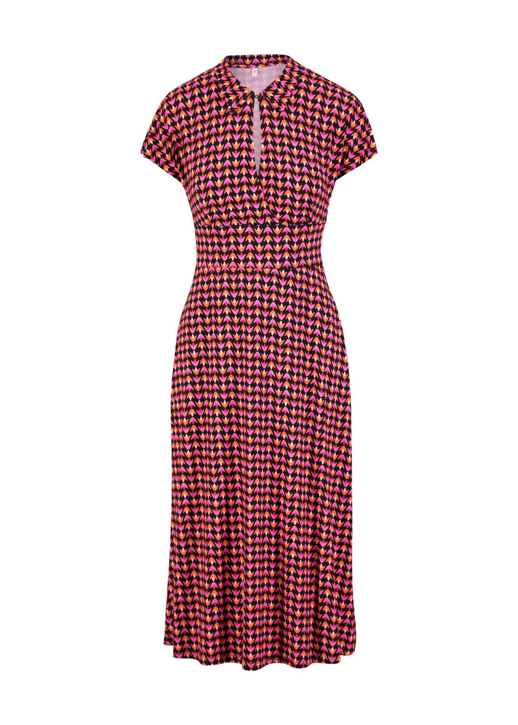 Blutsgeschwister Kleid "Now We Are Talking Ease" pink/lila gemustert